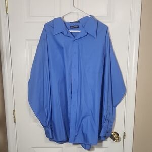 Geoffrey Beene Blue Dress Shirt with Long Sleeves
